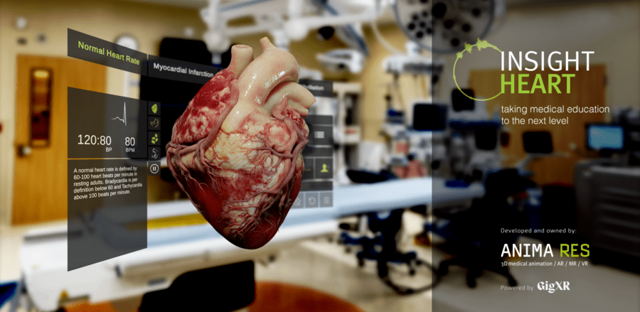 华为手机的开发者模式
:全息医疗培训提供商GigXR和ANIMA RES联合开发3D器官虚拟模型，让学习者可以准确观察每个器官可能受到各种疾病模式的影响